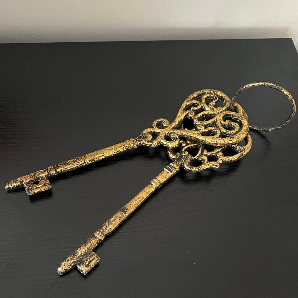 Gold Ornate Decorative Keys